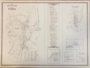 Print – 1877 Map of Paris